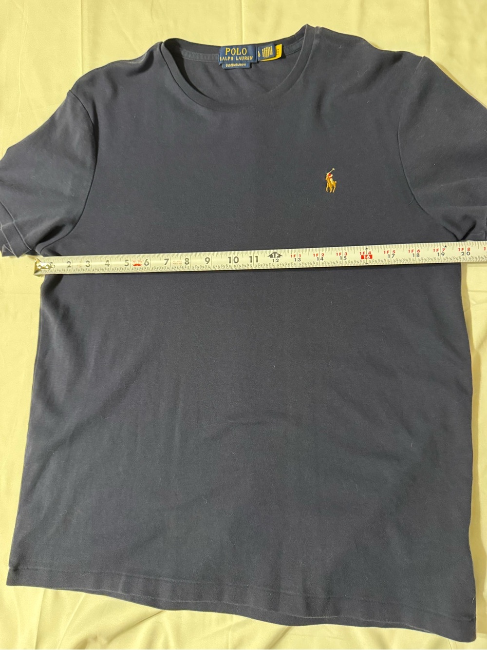 Polo by Ralph Lauren Men’s Navy Crewneck T-Shirt - Picture 5 of 7